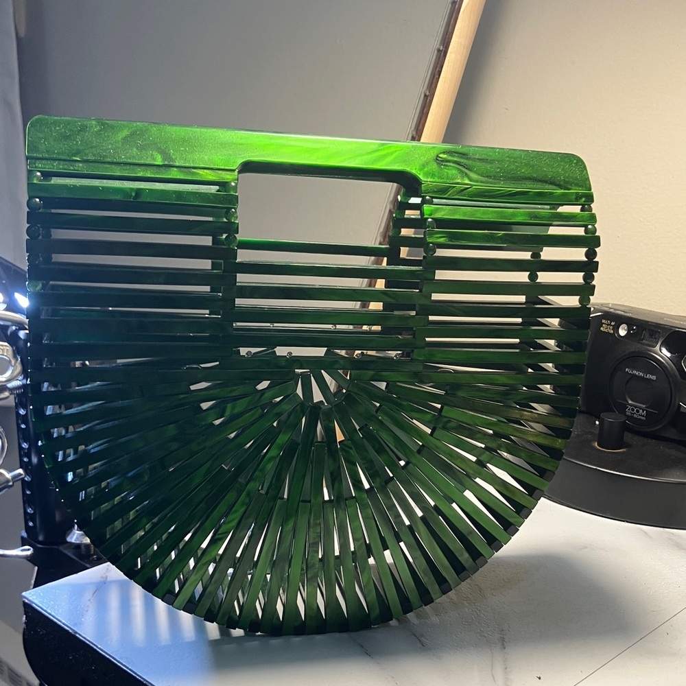 Cult Gaia ark bag acrylic green
